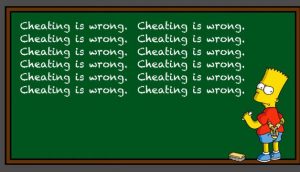 cheating is wrong