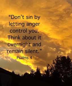 Psalm 4 don't be hasty in your anger