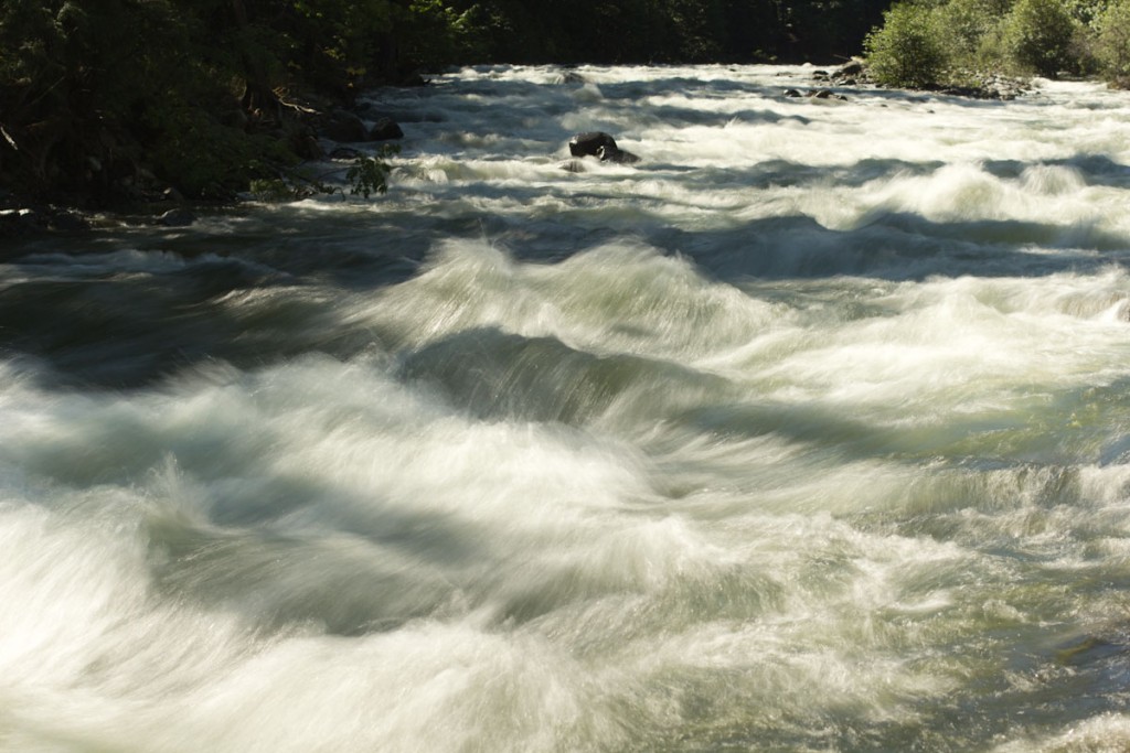 rushing water