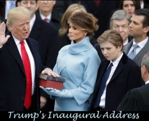 a scripturalist view of Trump's Inaugural Address