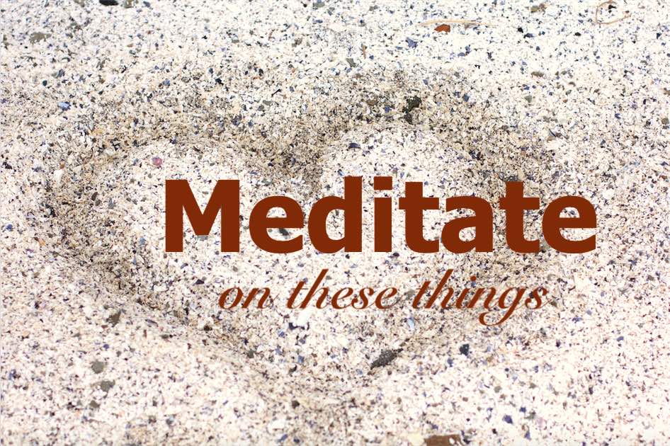 Meditate on These Things — David’s Advice