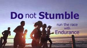 do not stumble run race with endurance