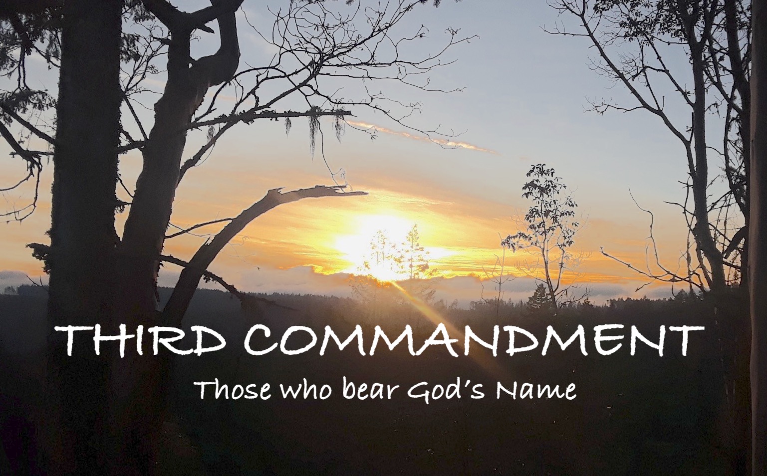 Those Who Bear God’s Name — The Third Commandment